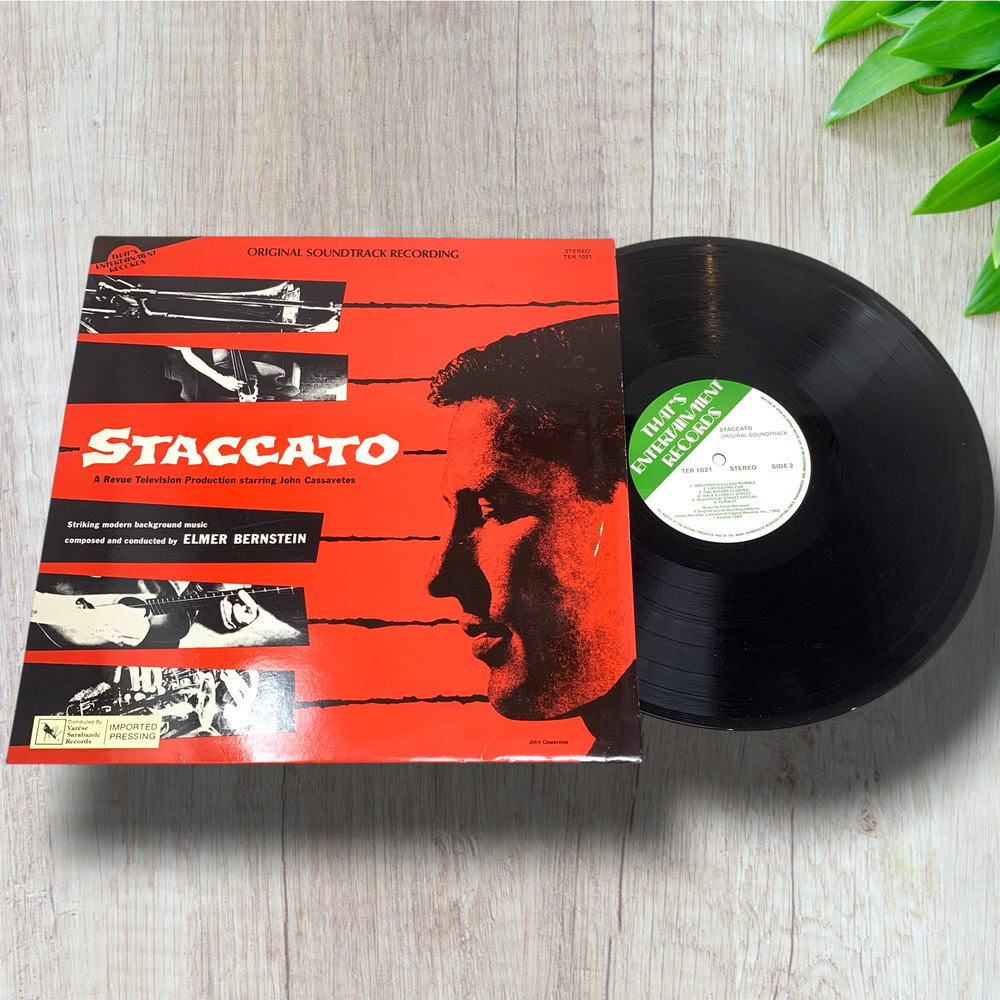 Vintage Elmer Bernstein Staccato Original Soundtrack Recording LP Vinyl England